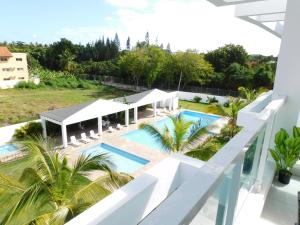 Výhled na bazén z ubytování Apartment In Bávaro For Beach Lovers. Bávaro Beach. Punta Cana nebo okolí