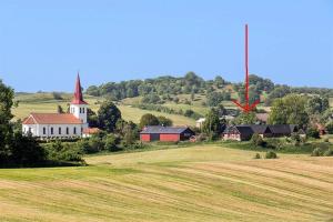Landskap semula jadi dekat dengan the country house