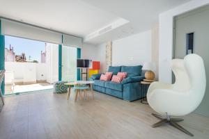 Część wypoczynkowa w obiekcie Espectacular casa de 6 dormitorios, 7 banos y 2 terrazas