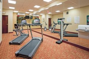 a fitness room with treadmills and elliptical machines at Holiday Inn Express Hotel & Suites Amarillo South, an IHG Hotel in Amarillo