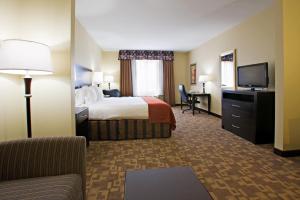 Un pat sau paturi într-o cameră la Holiday Inn Express and Suites Snyder, an IHG Hotel