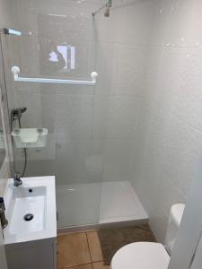 アルコシェテにあるTangoSierraResidencesのバスルーム(シャワー、トイレ、シンク付)