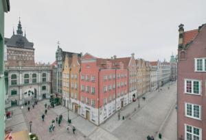 Výhľad na mesto Gdansk alebo výhľad na mesto priamo z apartmánu