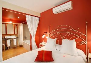 Cama o camas de una habitación en Hotel Rincon de Traspalacio