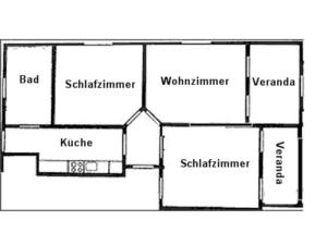 a floor plan of a house at Villa Carola - 100 m zum Strand in Heringsdorf