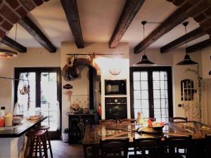 Kuchyň nebo kuchyňský kout v ubytování B&B Relais Cascina al Campaccio