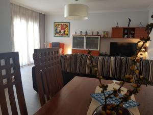 A seating area at Varosha Combarro
