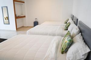 Postel nebo postele na pokoji v ubytování Hotel & Suites Arges - Centro Chetumal