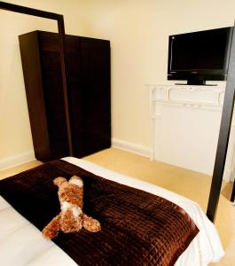 A television and/or entertainment center at Boutique 25 