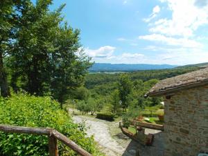 a view of a stone path from a house at Holiday Home Casale Labbia by Interhome in Barberino di Mugello