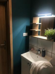 Phòng tắm tại Zastava Apartamenty