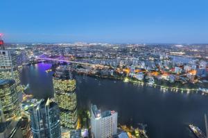 Splošen razgled na mesto Brisbane oz. razgled na mesto, ki ga ponuja apartma