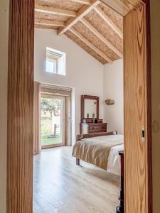Cama o camas de una habitación en Quinta do Fortunato
