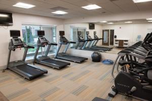 Fitness center at/o fitness facilities sa Holiday Inn Express & Suites - Merrillville, an IHG Hotel