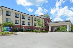 a rendering of a hotel with a parking lot at Holiday Inn Express & Suites Fairmont, an IHG Hotel in Fairmont