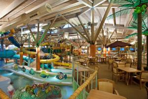 a large indoor water park with a water slide at Holiday Inn Express Hotel & Suites Erie-Summit Township, an IHG Hotel in Erie