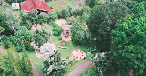 Ett flygfoto av Malagos Garden Resort