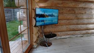 TV a/nebo společenská místnost v ubytování LakeStarnberg
