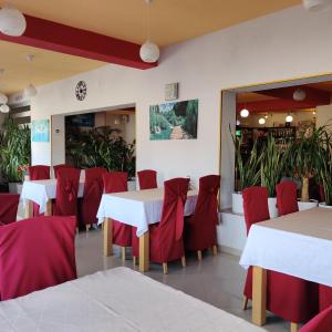 Reštaurácia alebo iné gastronomické zariadenie v ubytovaní Guest House Šapina + 37 fotografií