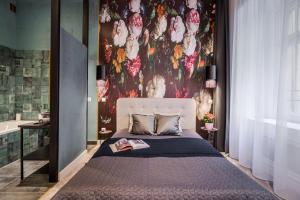 Posteľ alebo postele v izbe v ubytovaní BpR KYANIT Design Apartments with A/C