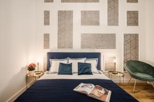 Posteľ alebo postele v izbe v ubytovaní BpR KYANIT Design Apartments with A/C