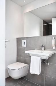 Koupelna v ubytování HORISONT Hotel & Konference