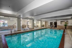 a large swimming pool in a hotel room at Holiday Inn Express Conway, an IHG Hotel in Conway