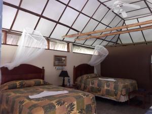 Hotel Tikal Inn客房内的一张或多张床位