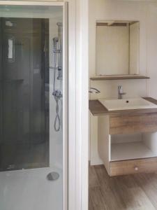 Koupelna v ubytování Camping Le Sagone