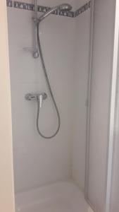 a shower with a shower head in a bathroom at Belvedere 2.3 in Blankenberge