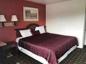 a hotel room with a large bed in a room at Travel Inn in Greensboro