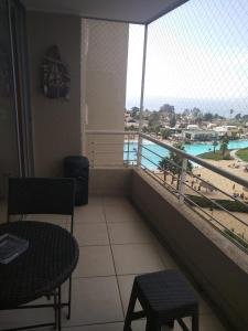 Balkón nebo terasa v ubytování Departamento Laguna Vista