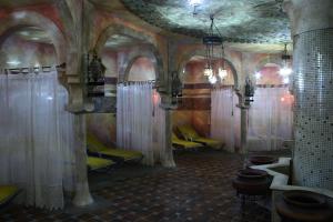A seating area at Thermal Hotel Visegrád