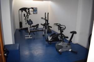Fitnesscenter och/eller fitnessfaciliteter på Top Lodge twobedroom apartment