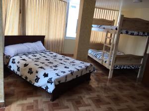 Postel nebo postele na pokoji v ubytování Hotel de la Peña