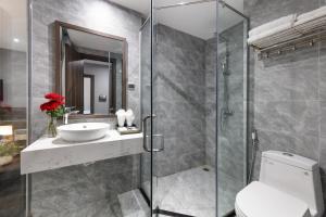 Koupelna v ubytování Ivy Hotel Nha Trang