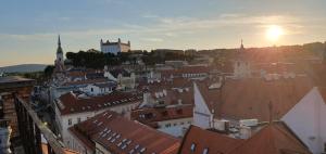 A general view of Pozsony or a view of the city taken from Az apartmant