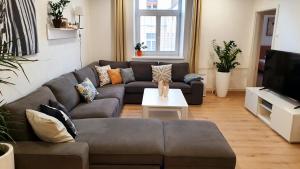A television and/or entertainment centre at Le Monde Apartment Bratislava - amazing 5BDR in downtown