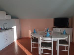 Kuchyň nebo kuchyňský kout v ubytování Villa Palfi