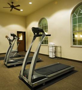 Fitnes oz. oprema za telovadbo v nastanitvi Holiday Inn Express Hotel & Suites Levelland, an IHG Hotel