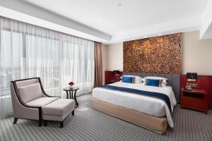 Katil atau katil-katil dalam bilik di Yangon Thanlwin Hotel