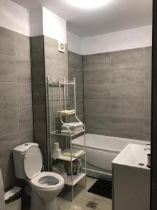 Apartament Adrian-Beach Resort tesisinde bir banyo