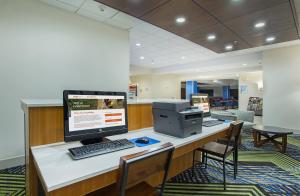 an office with a desk with a computer and a printer at Holiday Inn Express & Suites Lebanon-Nashville Area, an IHG Hotel in Lebanon