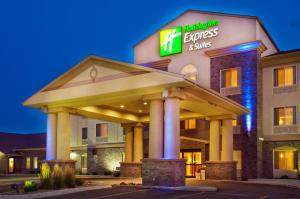 a hotel front of a building with a kings inn express suites at Holiday Inn Express Hotel & Suites Sheldon, an IHG Hotel in Sheldon