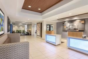 A seating area at Holiday Inn Express Hotel & Suites Lawton-Fort Sill, an IHG Hotel