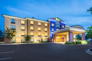 a rendering of a hotel with a parking lot at Holiday Inn Express Hotel & Suites-North East, an IHG Hotel in North East