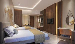 Postel nebo postele na pokoji v ubytování Nouveau Resort + 28 fotografií