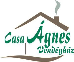 logo d'une maison avec les mots casa jerusalem dans l'établissement Casa Agnes Vendeghaz, à Fîntînele