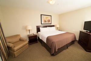 Holiday Inn & Suites Lloydminster, an IHG Hotel 객실 침대