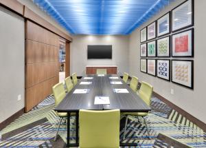 a conference room with a long table and chairs at Holiday Inn Express & Suites Fort Worth North - Northlake by IHG in Fort Worth +30 photos